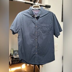 Cactus Slim Button Down Short Sleeve Shirt (L)